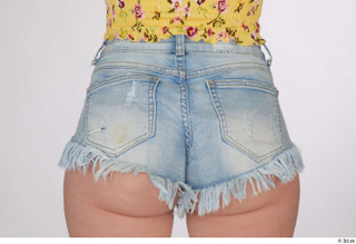 Lilly Bella blue jeans shorts casual dressed hips 0005.jpg
